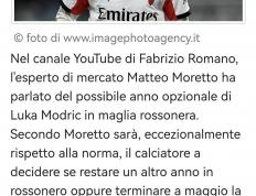 意甲媒体透露：米兰与莫德里奇续约的决定权在莫德里奇，目前沙特卡塔尔那(nà)边对他都有兴趣(qù)