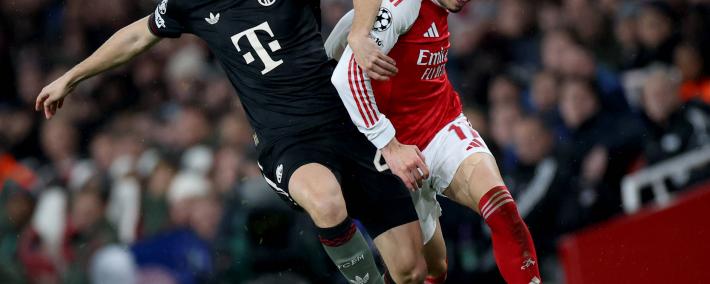 （体育）足(zú)球——歐(ōu)冠：阿森纳勝(shèng)拜(bài)仁慕尼黑