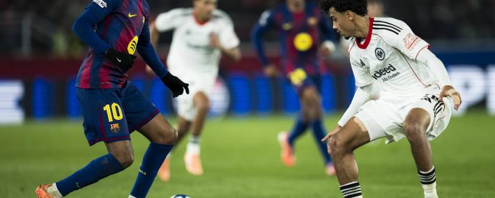 （体育）足球——歐(ōu)冠：巴塞羅(luó)那胜法兰克福