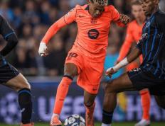 欧冠對(duì)攻战：巴萨三(sān)度扳平3-3布鲁日，VAR兩(liǎng)度取消进球