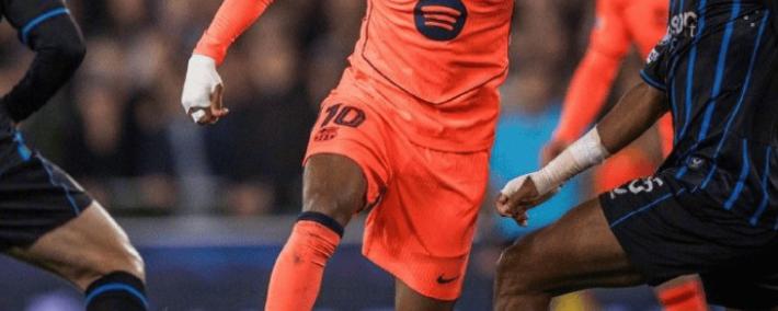 欧冠對(duì)攻战：巴萨三(sān)度扳平3-3布鲁日，VAR兩(liǎng)度取消进球