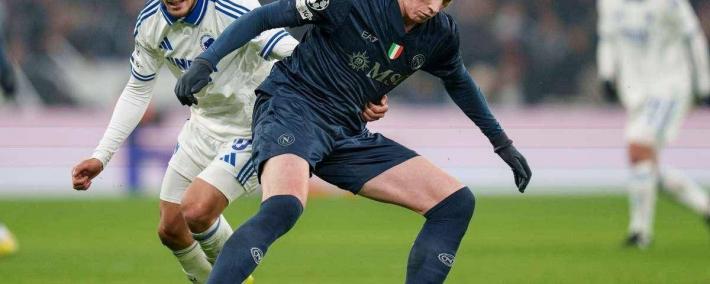 欧冠新赛制生死局 北(běi)欧靭(rèn)劲让那不勒斯无奈