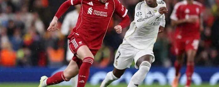 专乾(gàn)皇马！利物(wù)浦22嵗(suì)后卫闪耀歐(ōu)冠 赛后当选队內(nèi)最佳