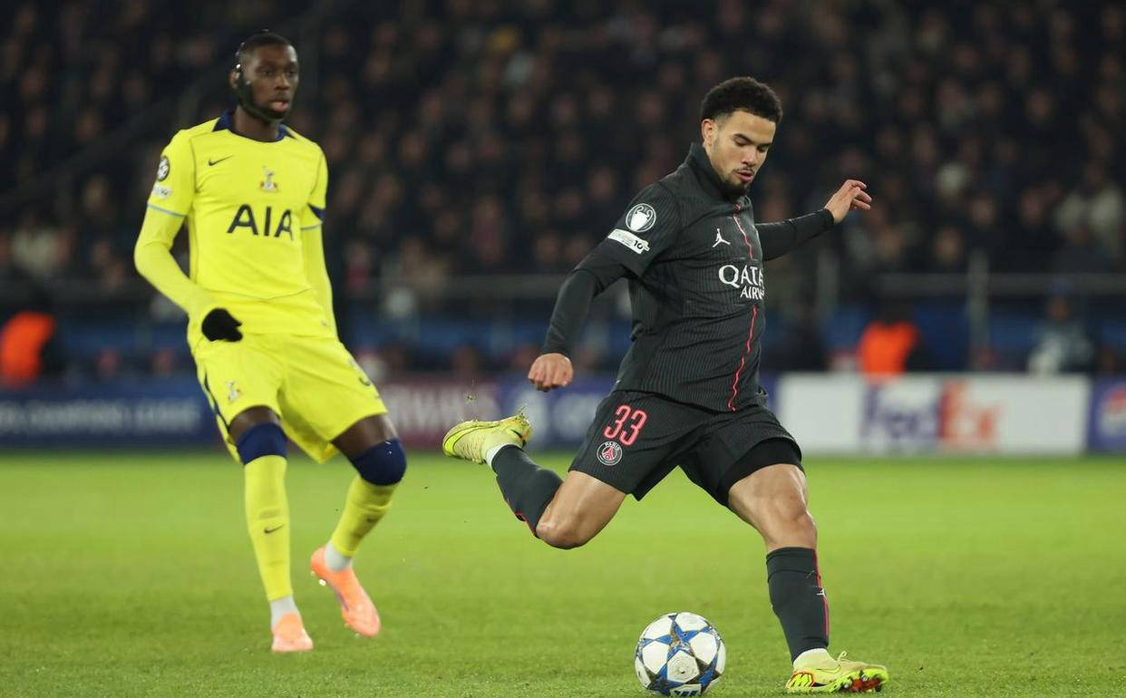 巴黎圣日耳曼主(zhǔ)場(chǎng)5-3逆转热刺(cì)，维蒂尼亞(yà)豪取帽子戏法避免欧冠两连败