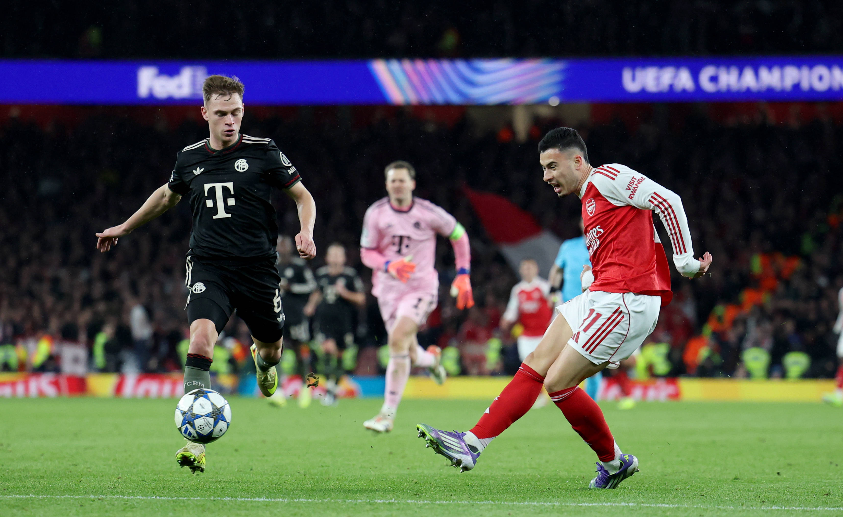 （体育）足(zú)球——歐(ōu)冠：阿森纳勝(shèng)拜(bài)仁慕尼黑