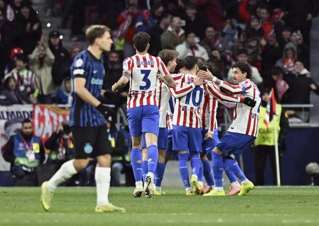 足球|欧冠:马德(dé)里竞技勝(shèng)国际米兰